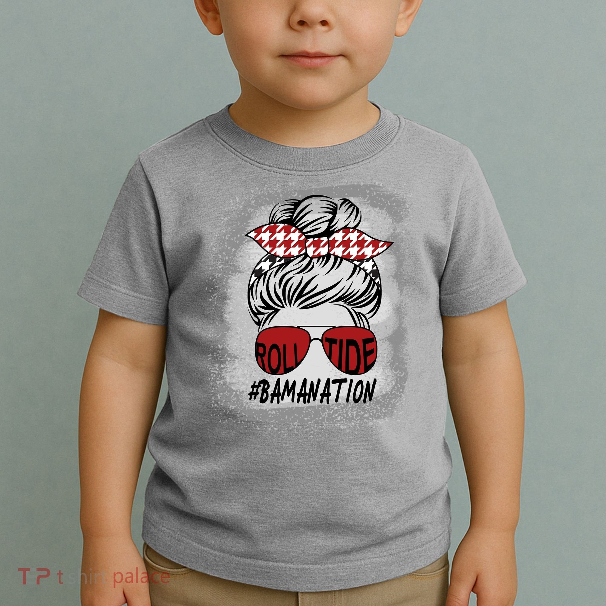 Bamanation Roll Tide Alabama All Y'all The Tide Is Crimson Toddler T-Shirt