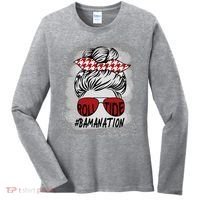 Bamanation Roll Tide Alabama All Y'all The Tide Is Crimson Women's Long Sleeve Shirt thumb 0