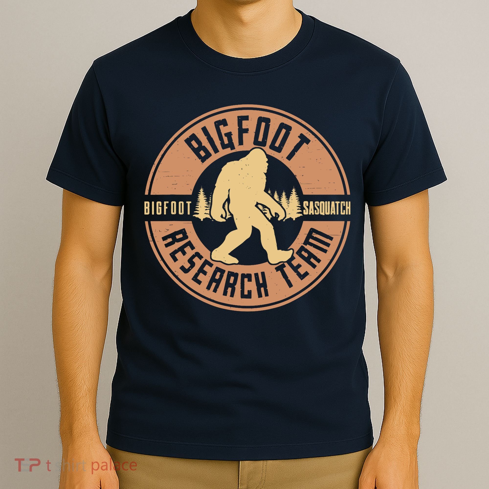 Bigfoot Research Team Retro Vintage Sasquatch T-Shirt