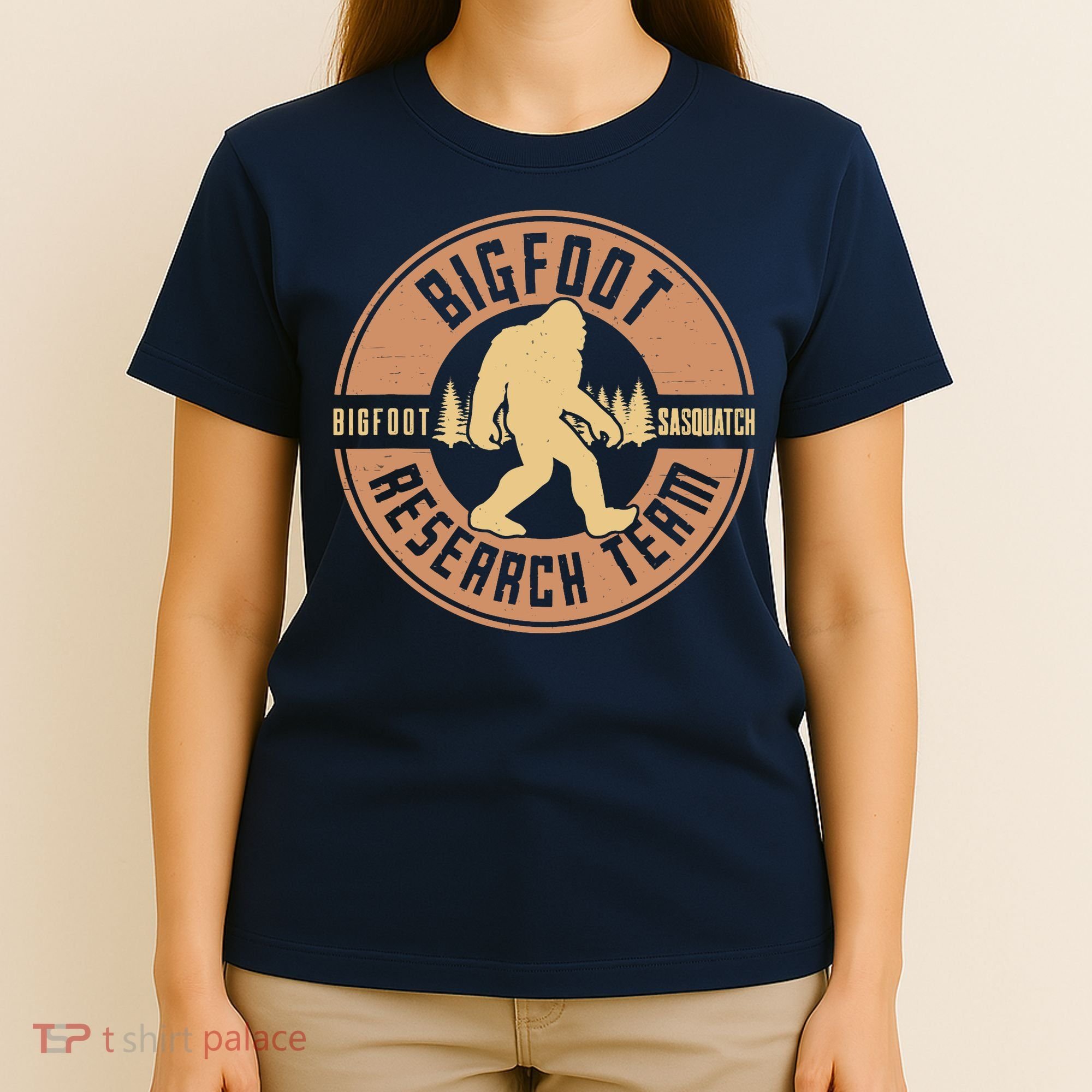 Bigfoot Research Team Retro Vintage Sasquatch T-Shirt
