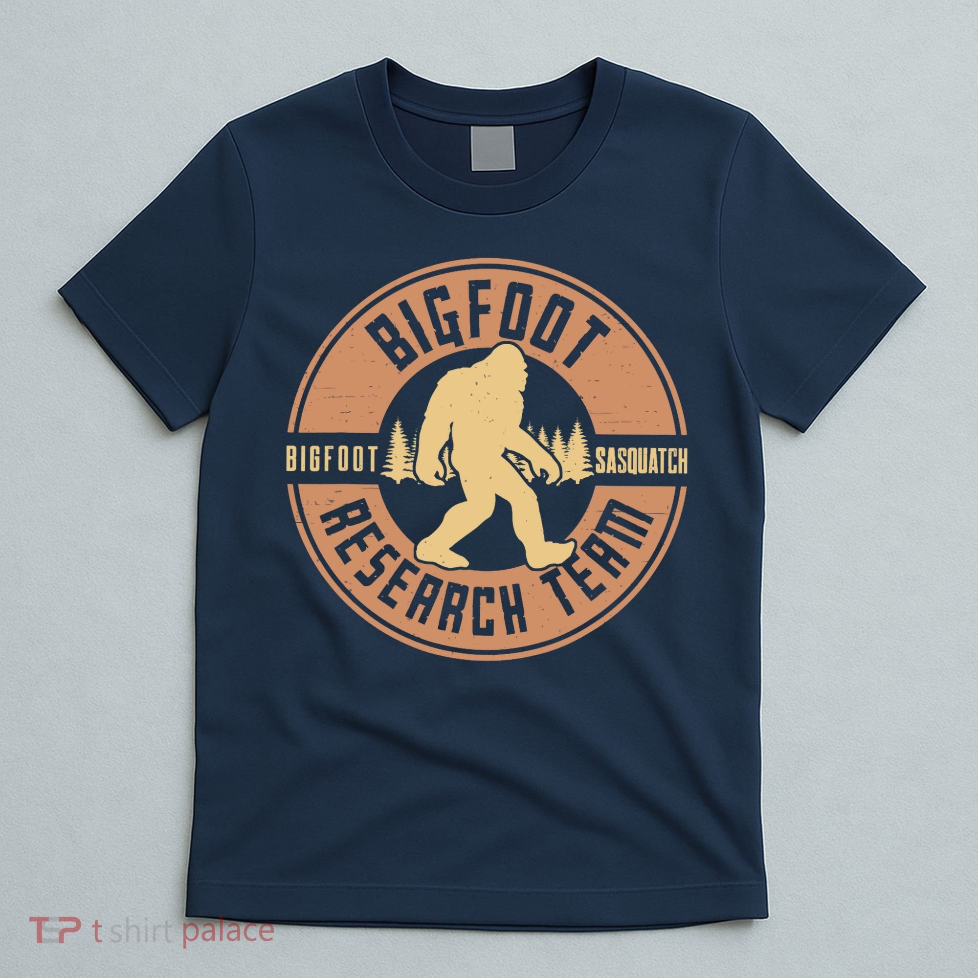 Bigfoot Research Team Retro Vintage Sasquatch T-Shirt