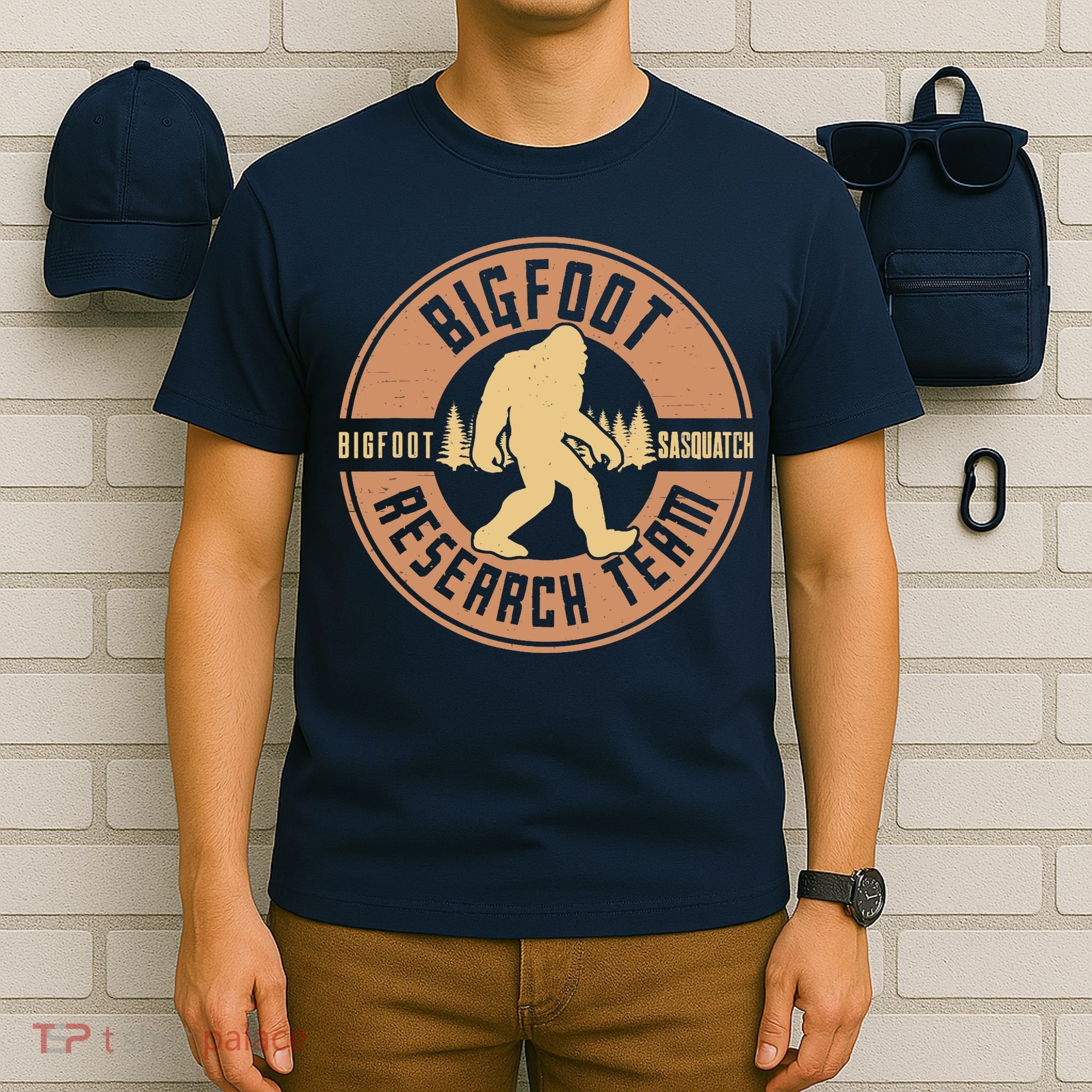 Bigfoot Research Team Retro Vintage Sasquatch T-Shirt