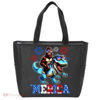 Bigfoot Riding Trex 4th Of July Merica Tote Bag thumb 0