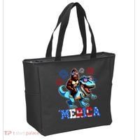 Bigfoot Riding Trex 4th Of July Merica Tote Bag thumb 2
