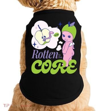 Brat Rotten To The Core Bad Apple Funny Retro Doggie Tank