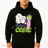 Brat Rotten To The Core Bad Apple Funny Retro Hoodie thumb 2