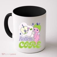 Brat Rotten To The Core Bad Apple Funny Retro Coffee Mug thumb 0