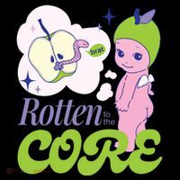 Brat Rotten To The Core Bad Apple Funny Retro Coffee Mug thumb 5