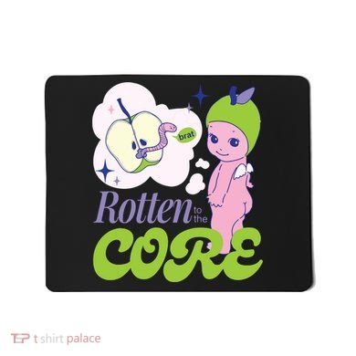 Brat Rotten To The Core Bad Apple Funny Retro Mousepad