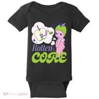 Brat Rotten To The Core Bad Apple Funny Retro Baby Bodysuit thumb 0