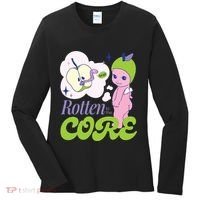 Brat Rotten To The Core Bad Apple Funny Retro Women's Long Sleeve Shirt thumb 0