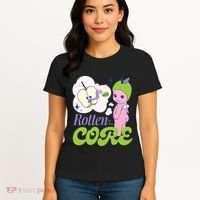 Brat Rotten To The Core Bad Apple Funny Retro Women's T-Shirt thumb 4