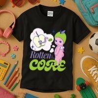 Brat Rotten To The Core Bad Apple Funny Retro Kids T-Shirt thumb 3