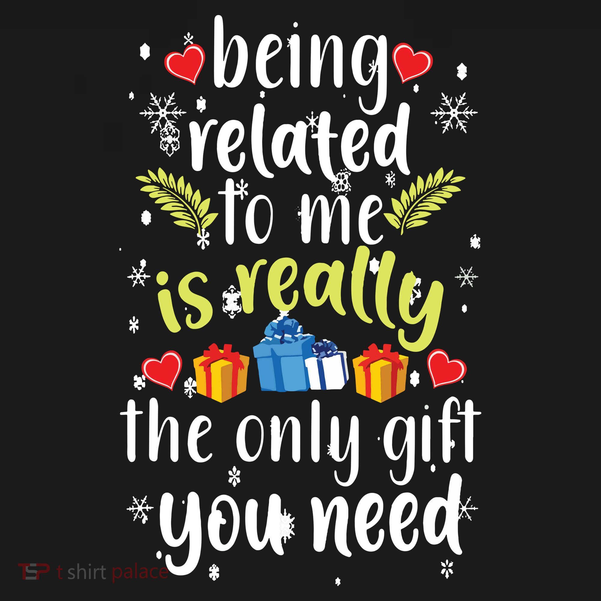 Being Related To Me Funny Christmas Family Xmas Pajamas Women's Tank Top