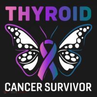Butterfly Ribbon Thyroid Cancer Survivor Cool Gift Women's Hoodie thumb 2