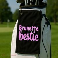 Brunette Bestie Golf Towel thumb 2