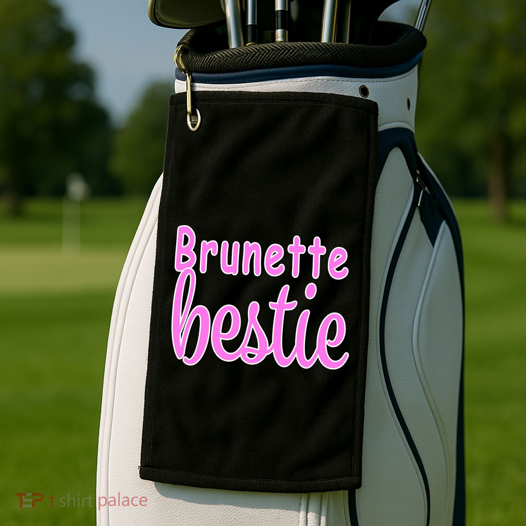 Brunette Bestie Golf Towel