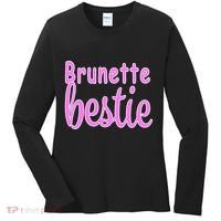 Brunette Bestie Women's Long Sleeve Shirt thumb 0