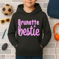 Brunette Bestie Kids Hoodie thumb 2
