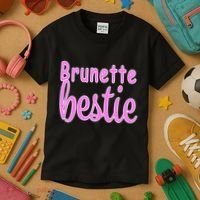 Brunette Bestie Kids T-Shirt thumb 3