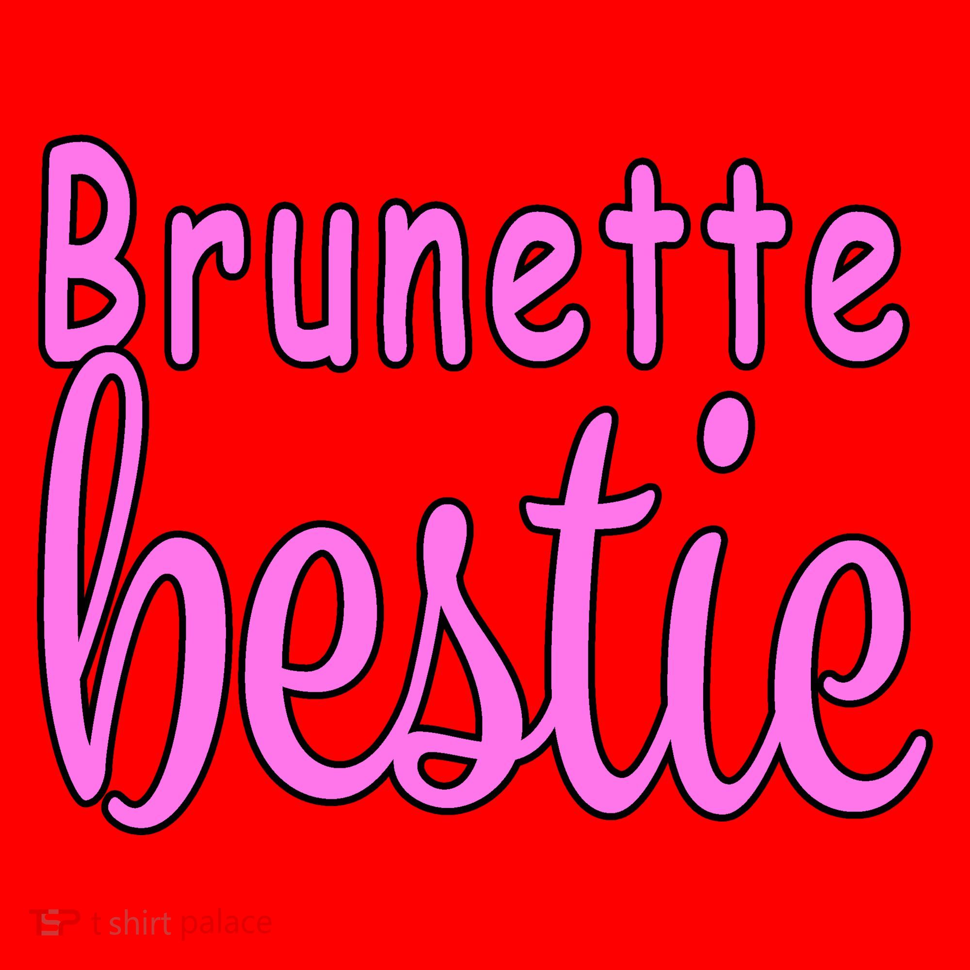 Brunette Bestie Santa Hat