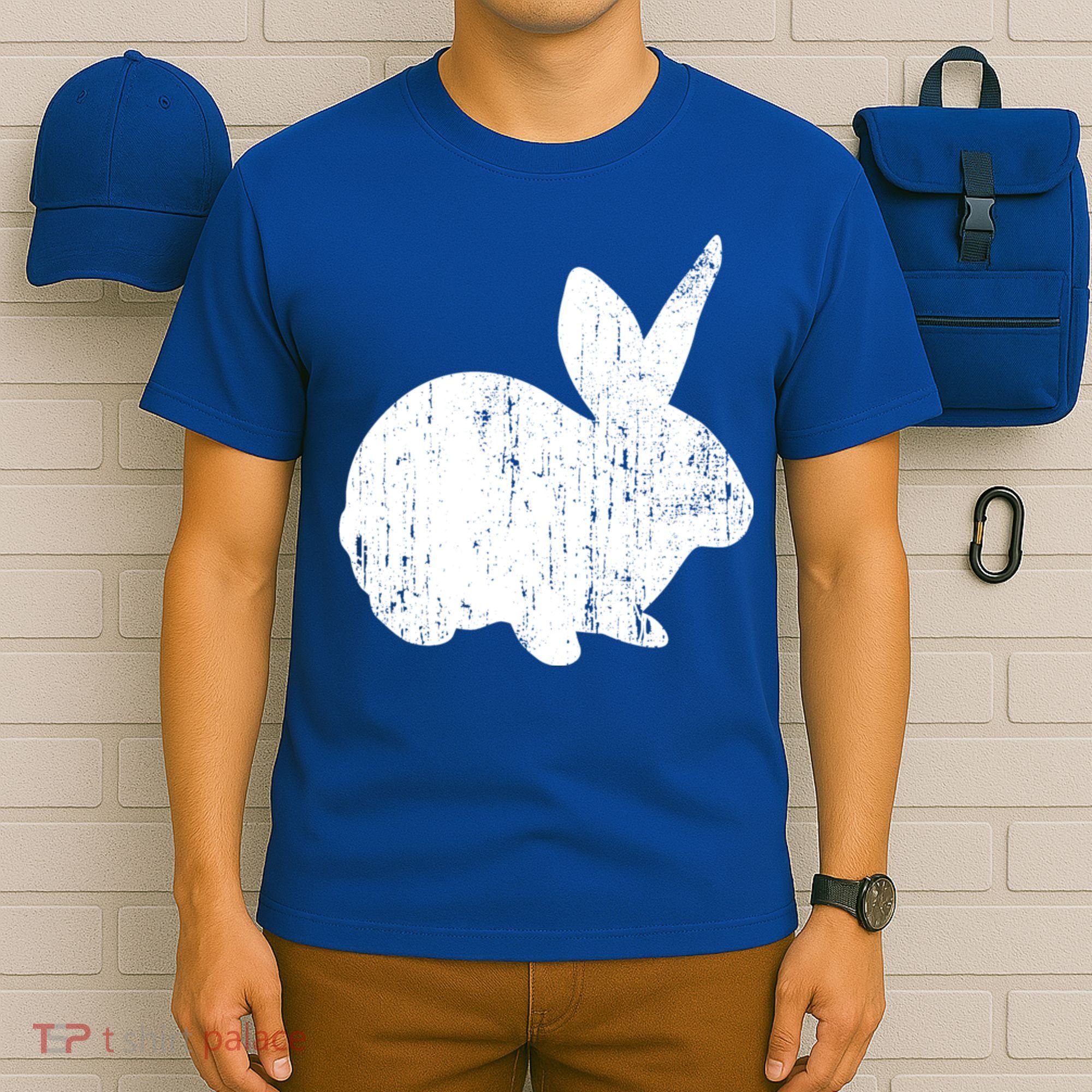 Bunny Retro Vintage Style Mom Easter Egg Hunt Great Gift T-Shirt
