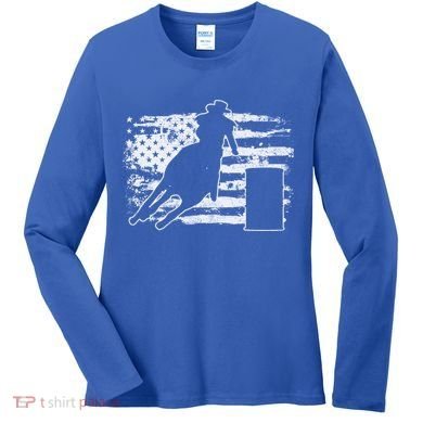 Barrel Racing Vintage Gift Women's Long Sleeve Shirt