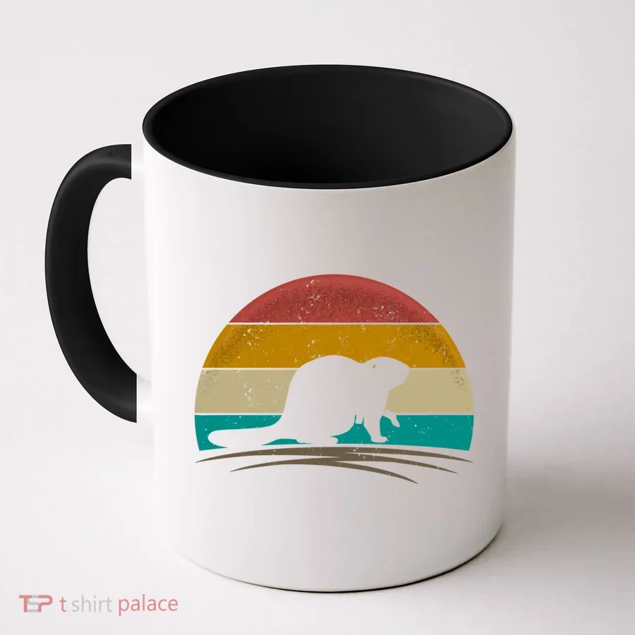 Beaver Retro Vintage Beaver Lover Gift Coffee Mug
