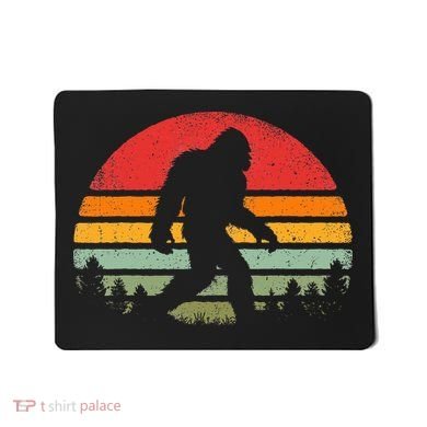 Bigfoot Retro Vintage 70s 80s Sasquatch Mousepad
