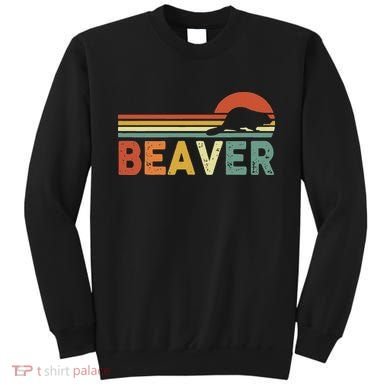 Beaver Retro Vintage 80s Style Sweatshirt