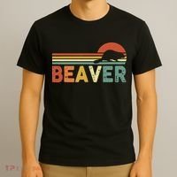 Beaver Retro Vintage 80s Style T-Shirt thumb 3