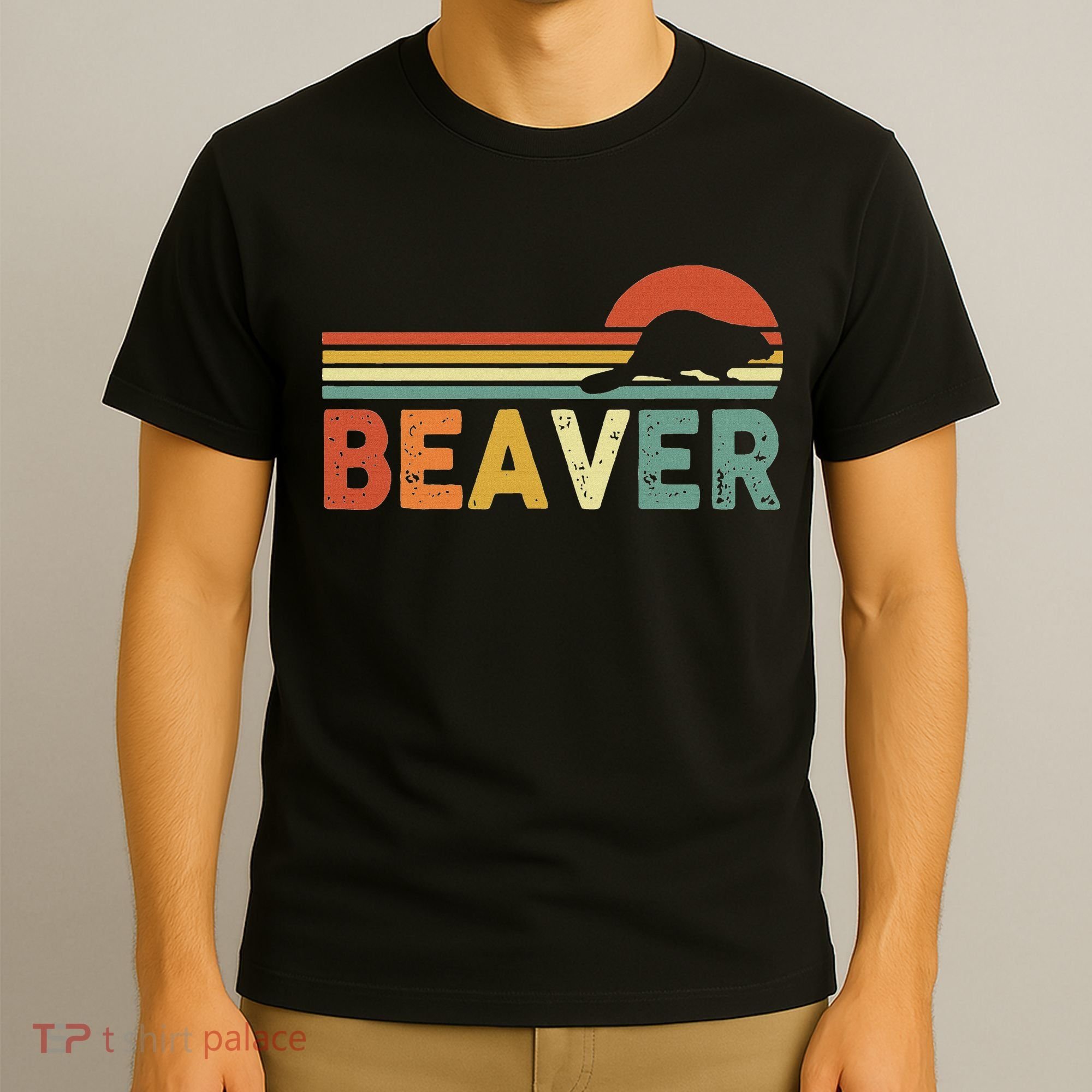 Beaver Retro Vintage 80s Style T-Shirt