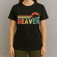 Beaver Retro Vintage 80s Style T-Shirt thumb 4