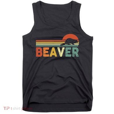 Beaver Retro Vintage 80s Style Tank Top