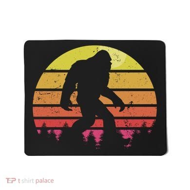 Bigfoot Retro Vintage 70s 80s Plus Size Mousepad