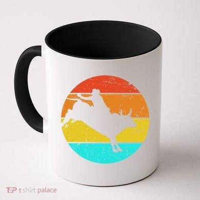 Bull Riding Vintage Rodeo Coffee Mug