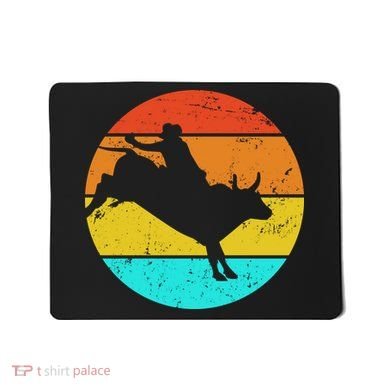 Bull Riding Vintage Rodeo Mousepad