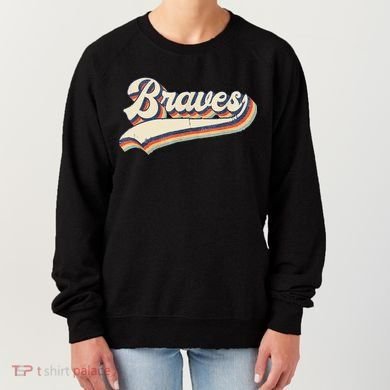 Braves Retro Vintage Baseball Women's Sweatshirt