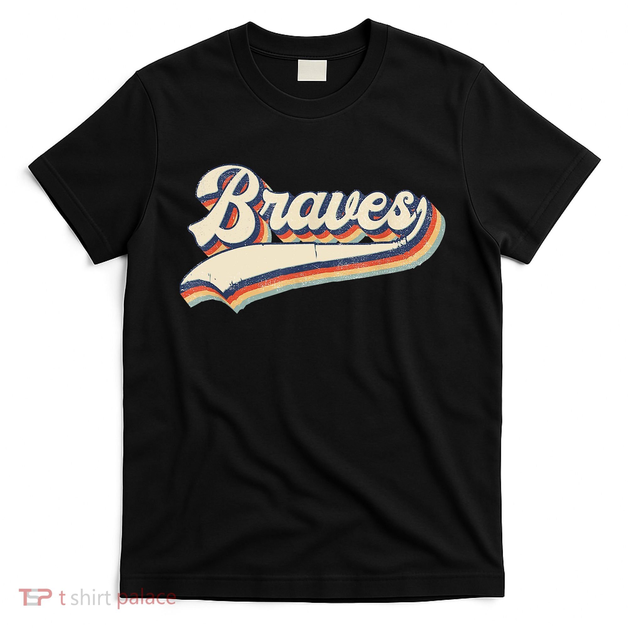 Braves Retro Vintage Baseball T-Shirt