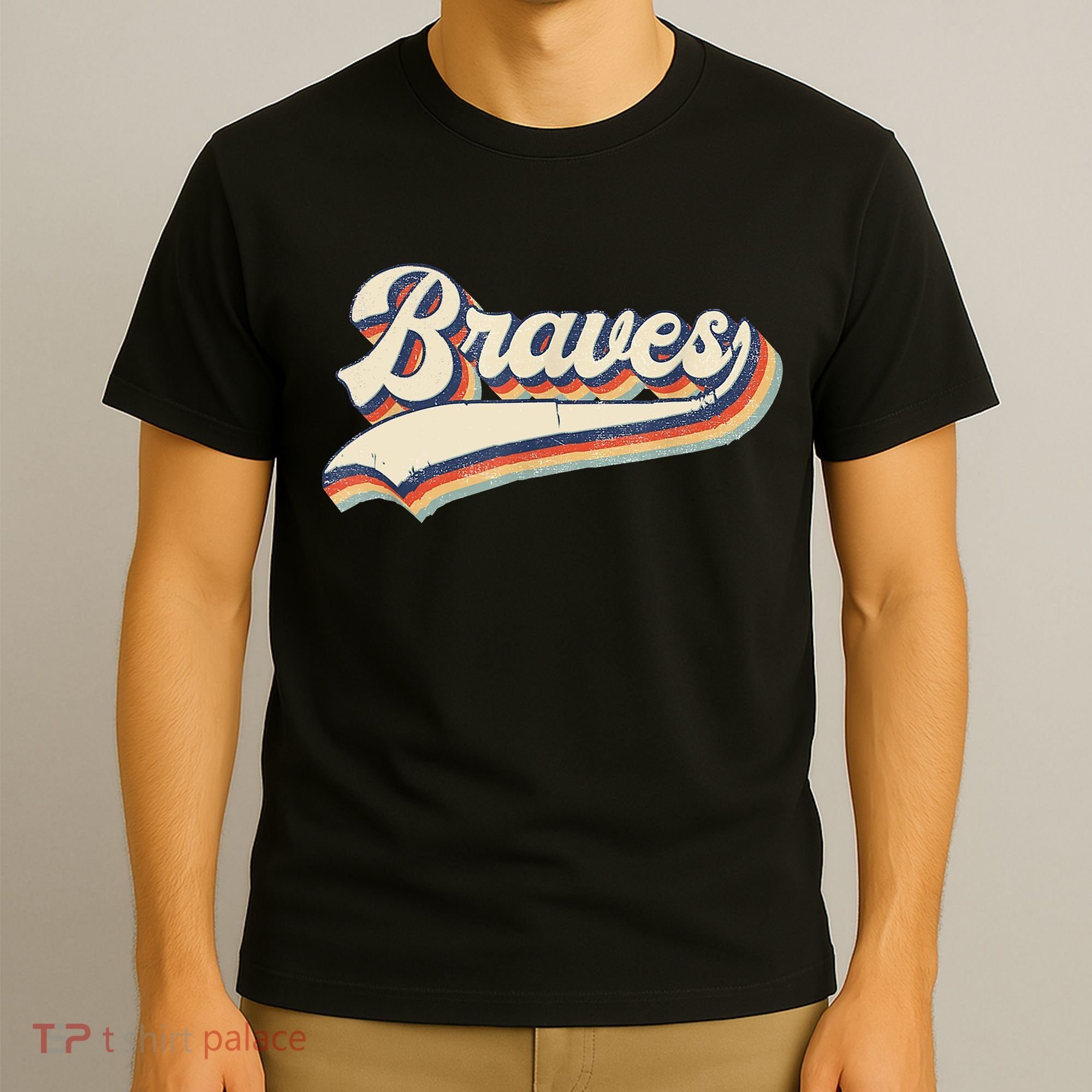 Braves Retro Vintage Baseball T-Shirt