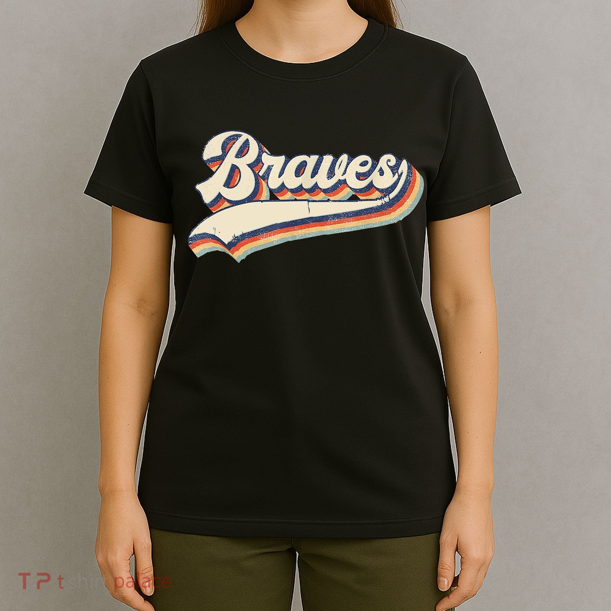 Braves Retro Vintage Baseball T-Shirt