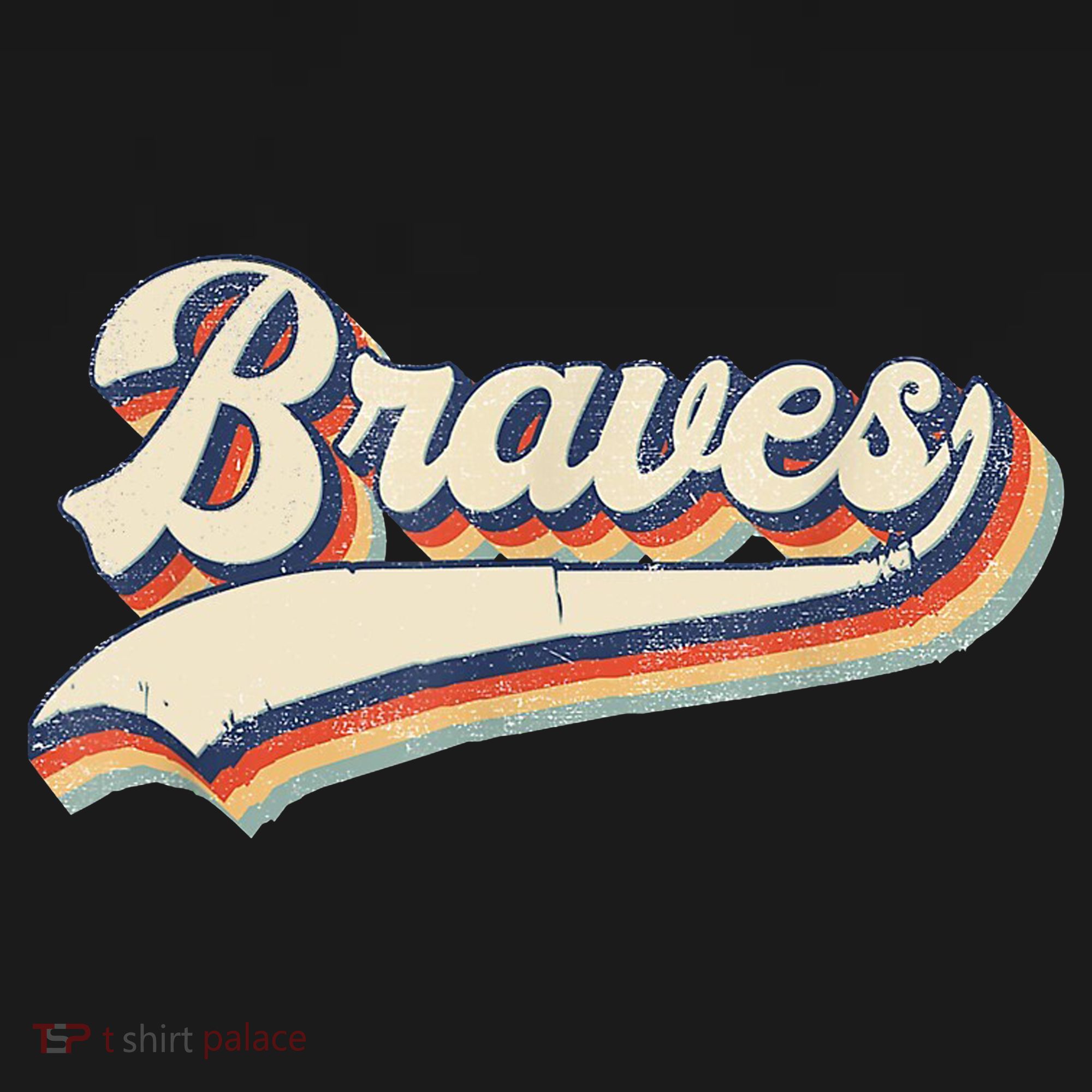 Braves Retro Vintage Baseball T-Shirt