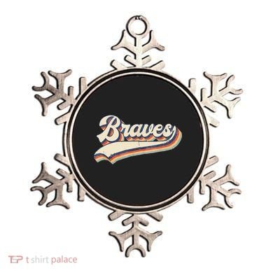 Braves Retro Vintage Baseball Ornament