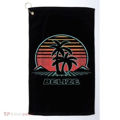 Belize Retro Vintage 80s Style Golf Towel