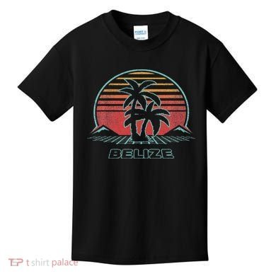 Belize Retro Vintage 80s Style Kids T-Shirt