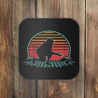 Bocce Retro Vintage 80s Style Bocci Gift Coaster
