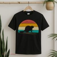 Beaver Retro Vintage Beaver Lover T-Shirt thumb 2