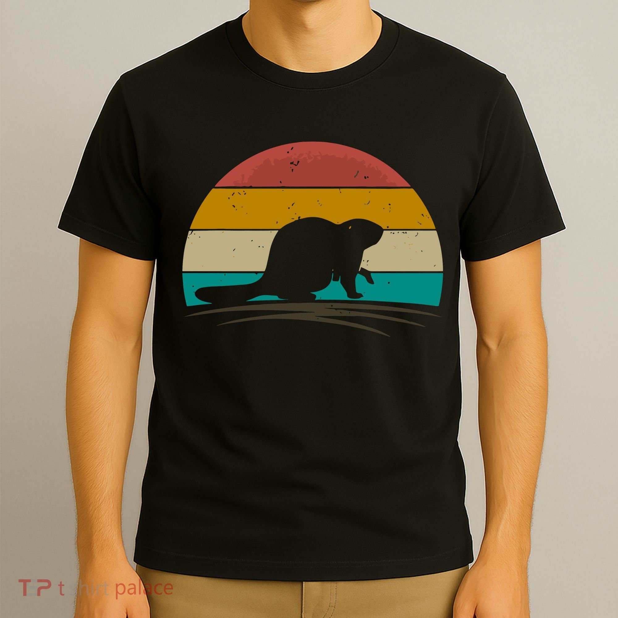 Beaver Retro Vintage Beaver Lover T-Shirt
