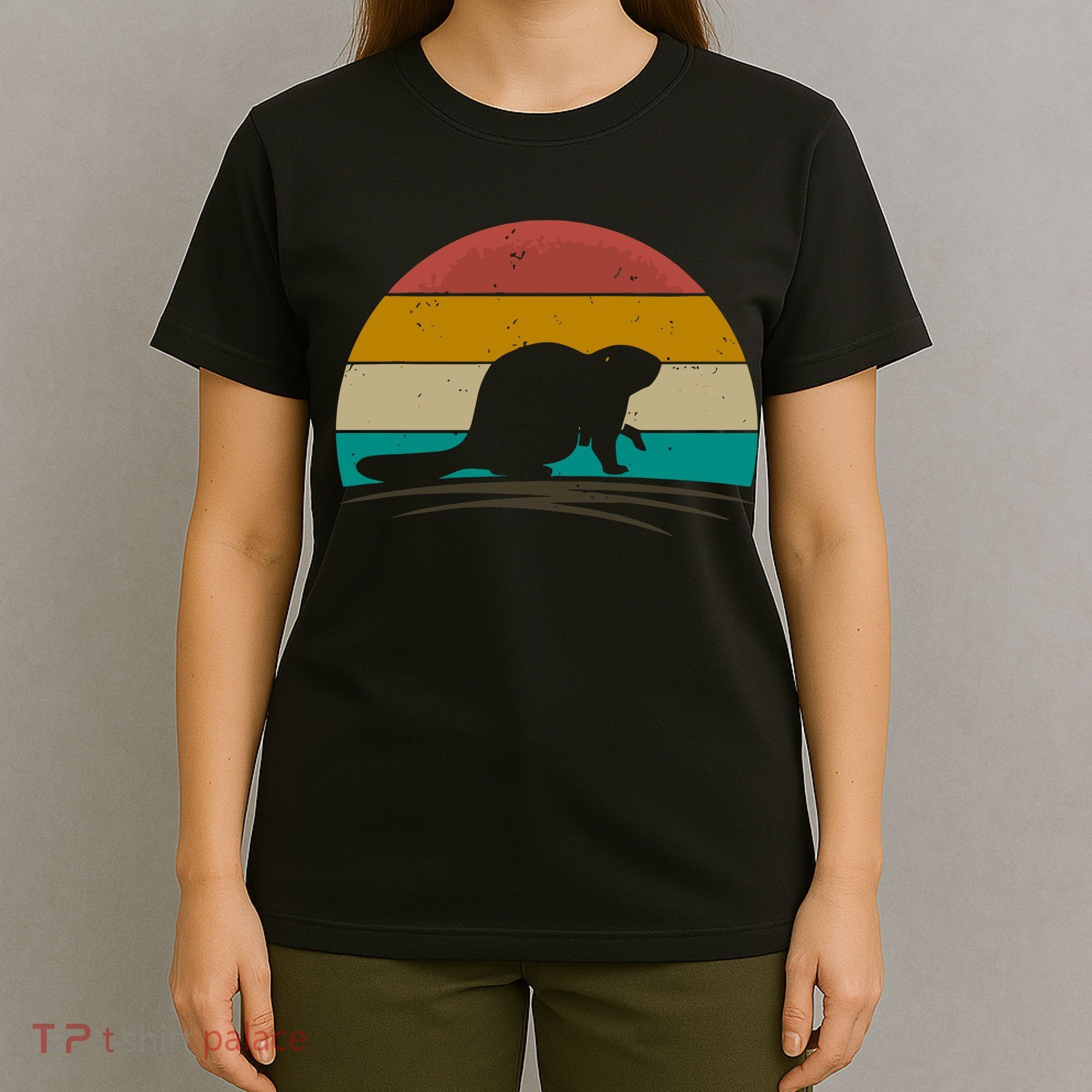 Beaver Retro Vintage Beaver Lover T-Shirt