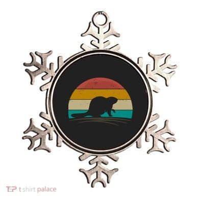Beaver Retro Vintage Beaver Lover Ornament